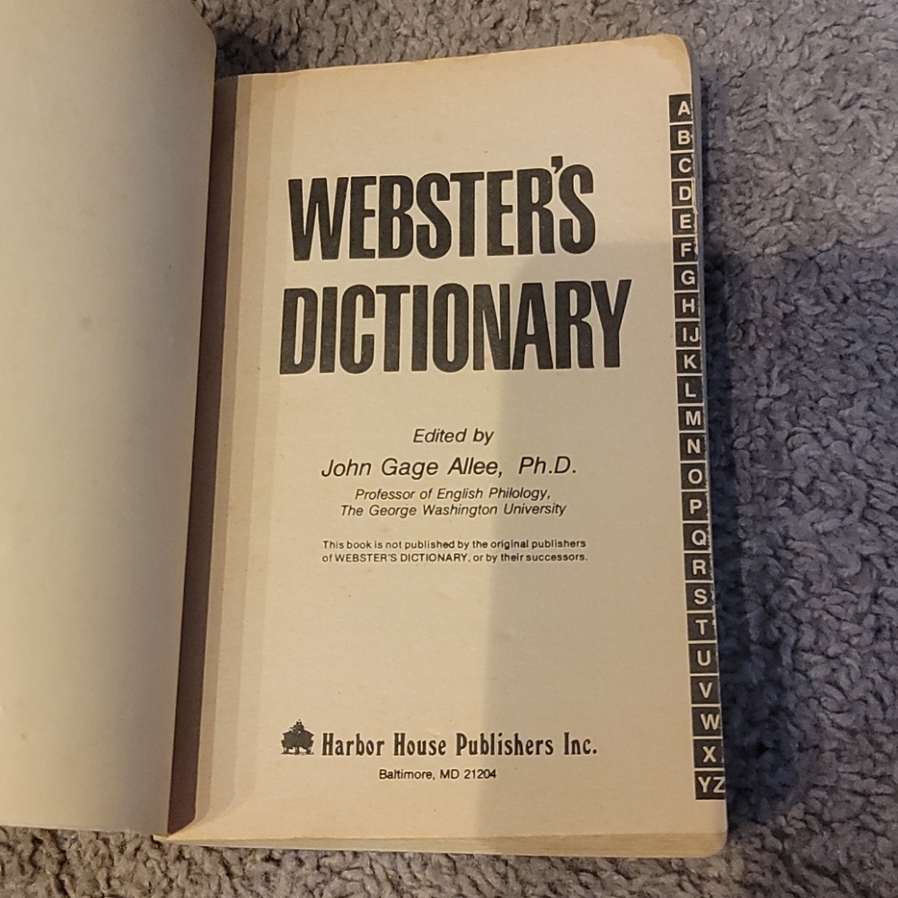 Websters Dictionary - Picture 5 of 5